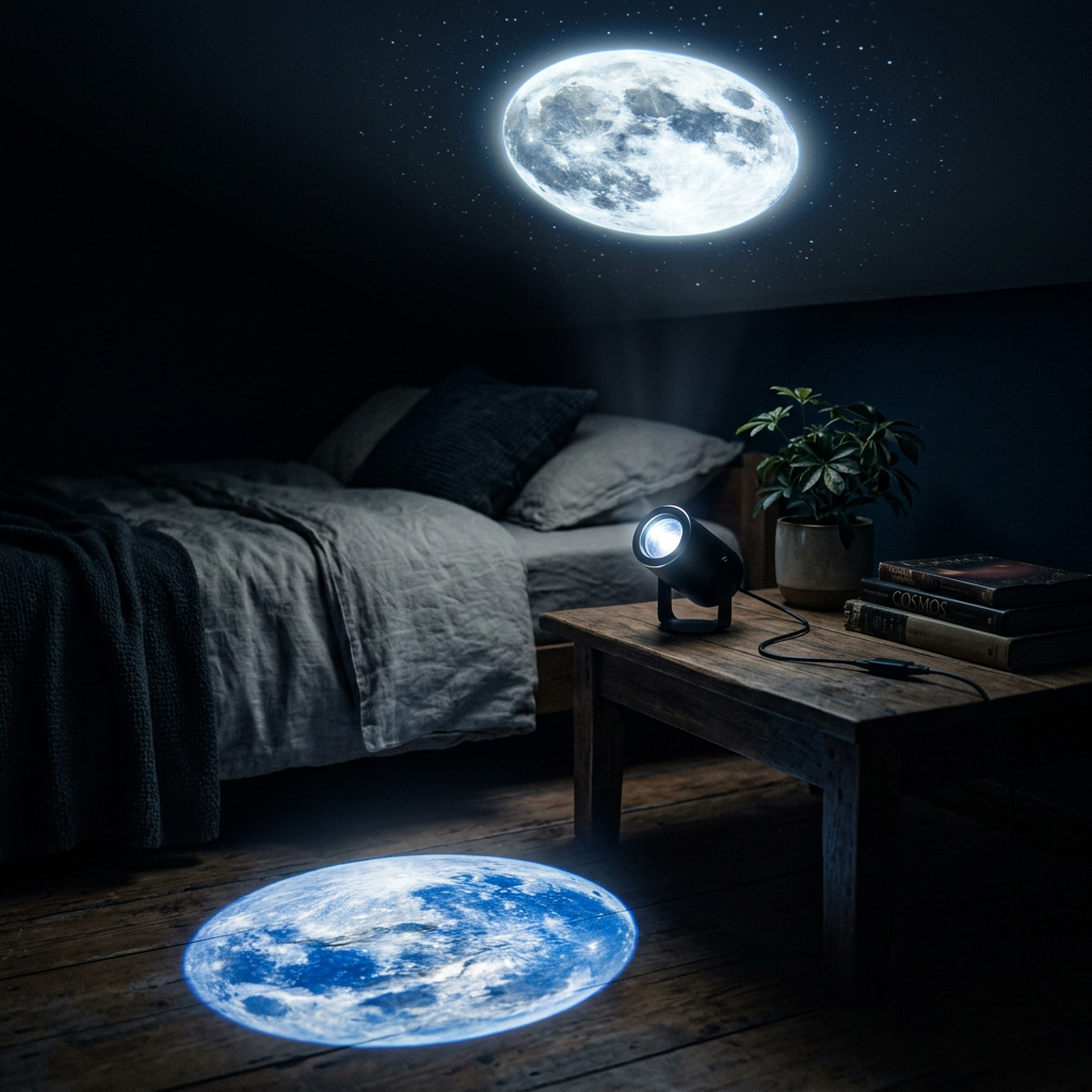USB Moon Earth Projection Atmosphere Light
